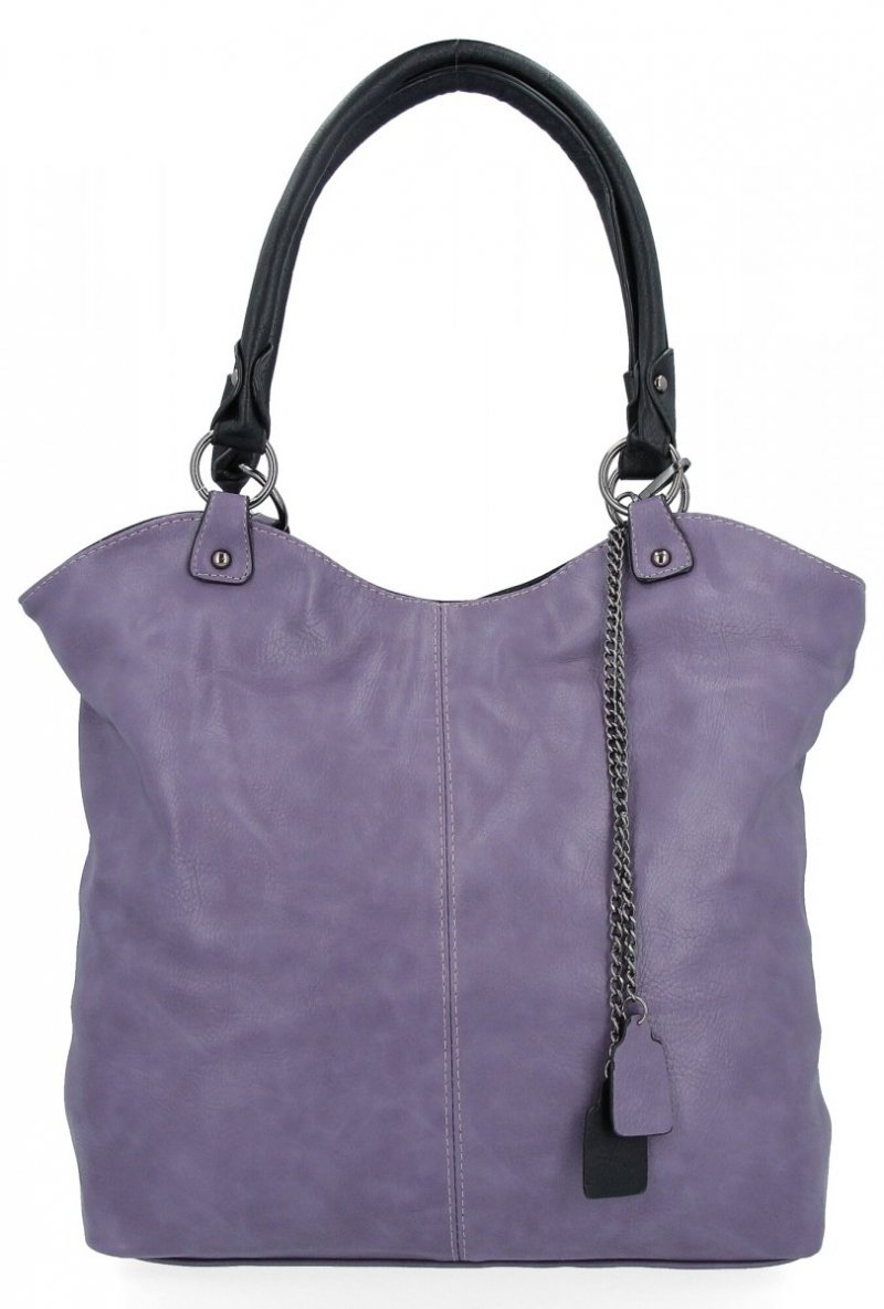 Torebka Damska Shopper Bag XL firmy Hernan Fioletowa