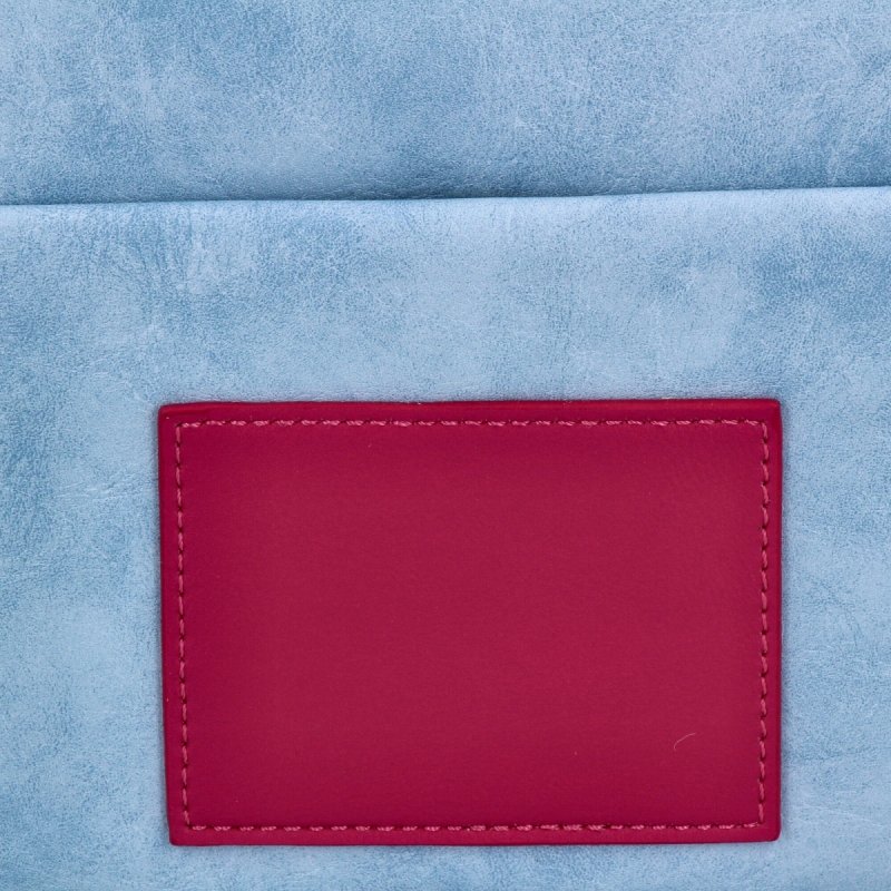 Dwukomorowa Torebka Listonoszka firmy Herisson Błękitna/Granatowa