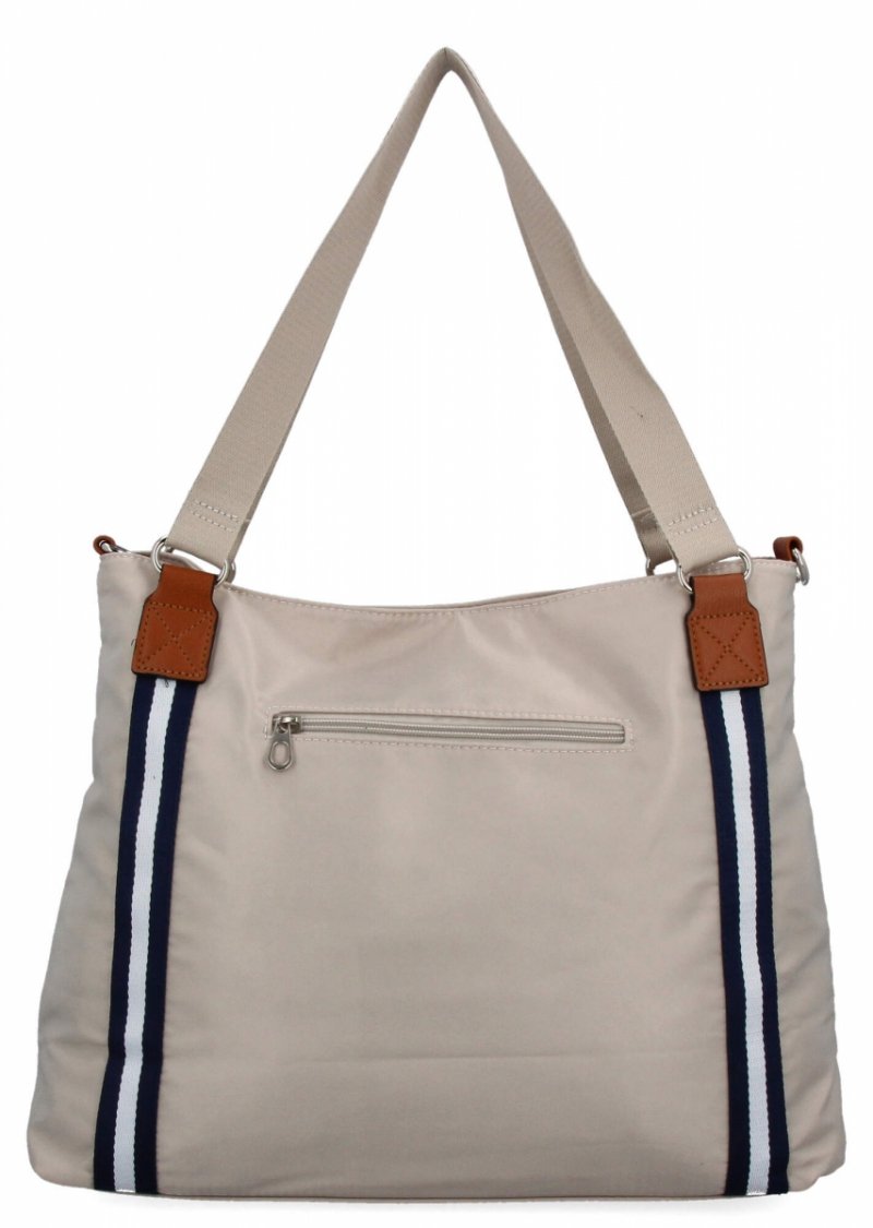 Torebka Damska typu Shopper Bag firmy Hernan Beżowa