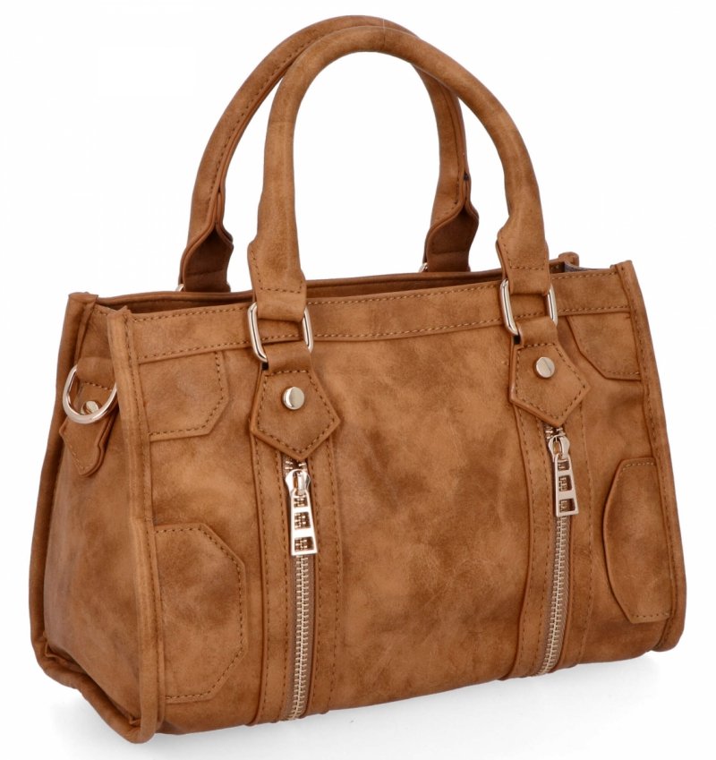 Torebka Damska w Stylu Vintage firmy Herisson Jasno Ruda