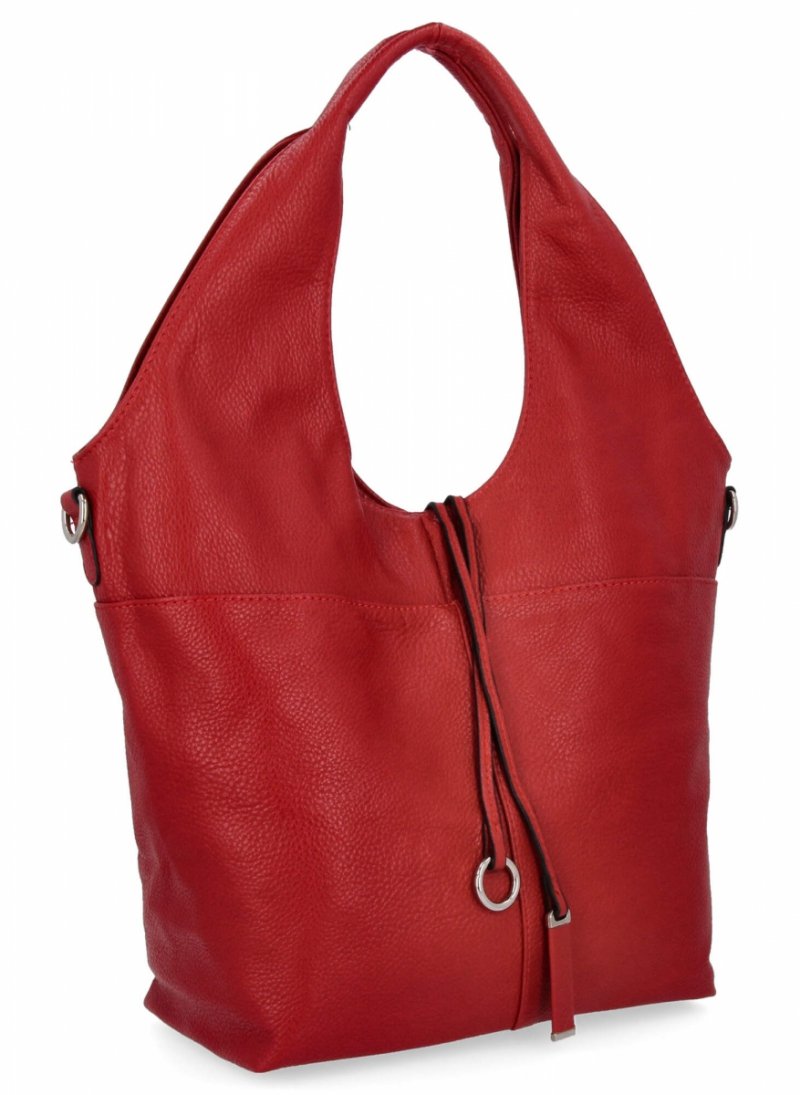Torebka Damska Na Co Dzień Shopper Bag firmy Hernan  Czerwona