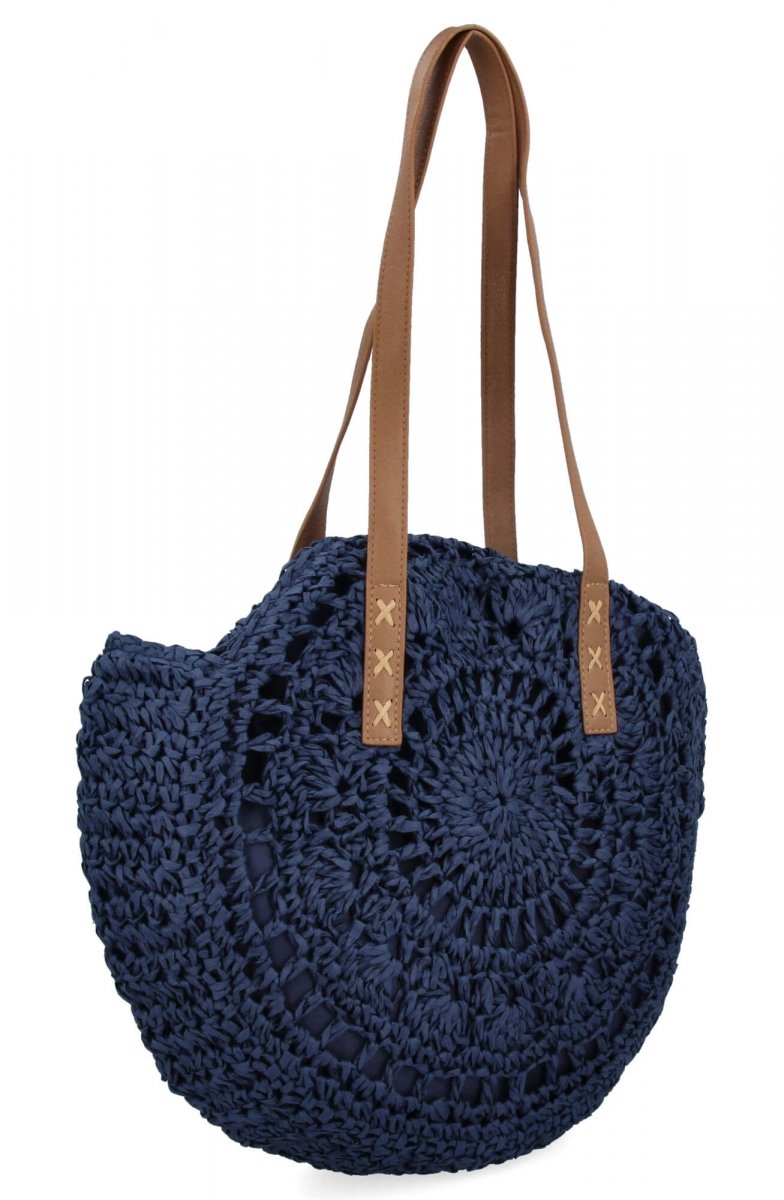 Torebka Damska Ratanowa firmy Herisson Granatowa