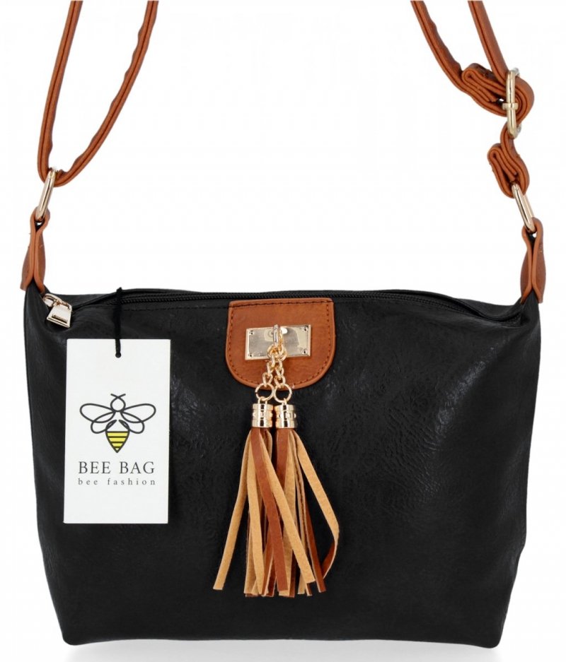 BEE BAG Torebka Damska Listonoszka Gianna Czarna