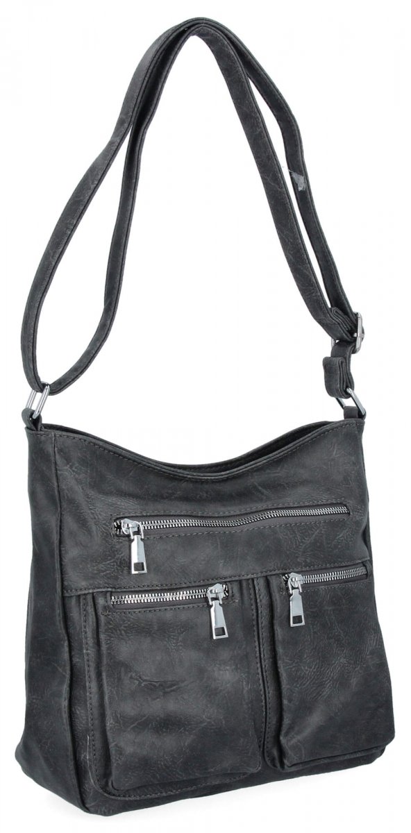 Miejska Torebka Damska Listonoszka firmy Herisson Szara