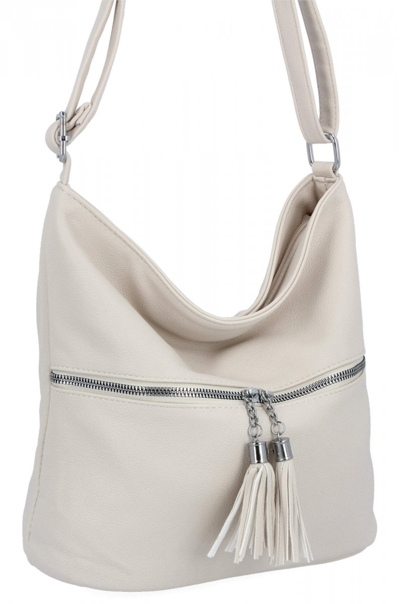 Uniwersalna Torebka Damska Listonoszka firmy Herisson Beżowa