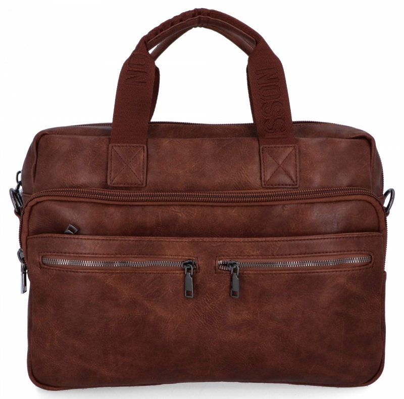 Torebka Aktówka Damska A4 firmy Herisson Ciemno Brązowa