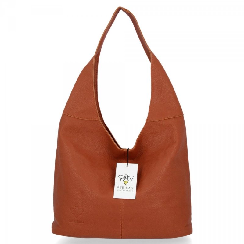 BEE BAG Torebka Damska Shopper Listonoszka Lena Ruda