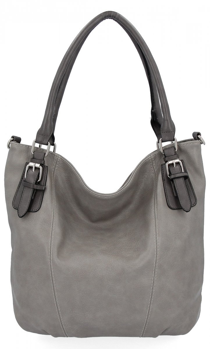 Torebka Damska Shopper Bag XL firmy Hernan Jasno Szara