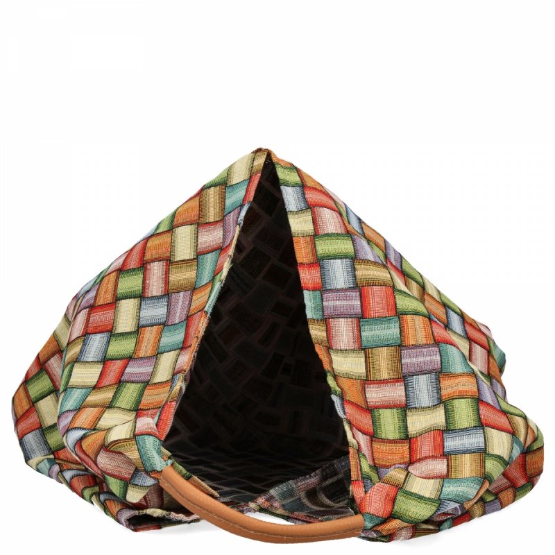 Modna Torebka Shopper Bag we Wzory Multikolor
