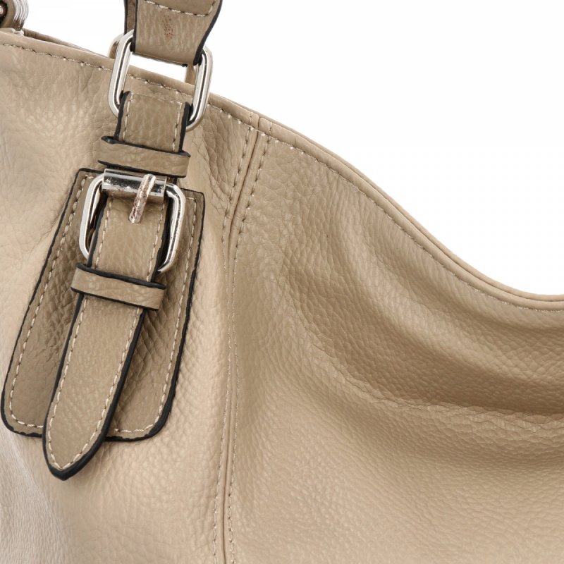Torebka Damska Shopper Bag XL firmy Hernan Ciemno Beżowa/Ziemista