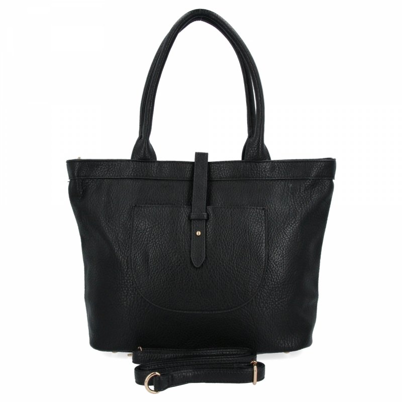 Torebka Damska XL typu Shopper Bag firmy Herisson Czarna