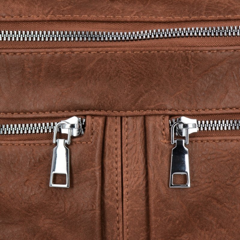 Miejska Torebka Damska Listonoszka firmy Herisson Brązowa