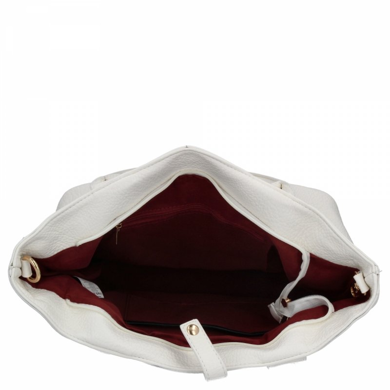 Torebka Damska XL typu Shopper Bag firmy Herisson Biała