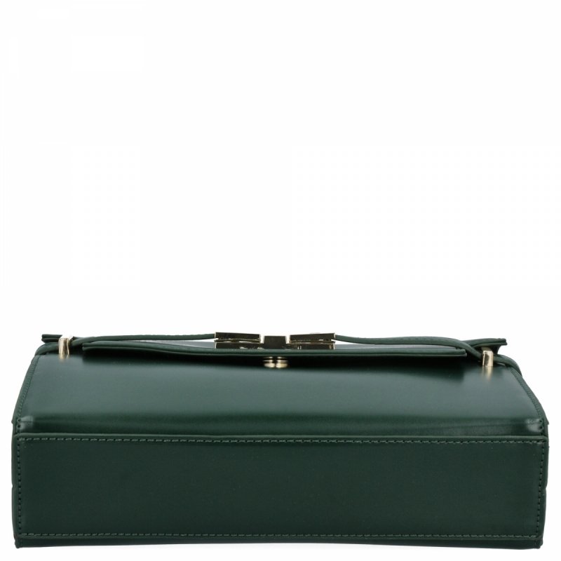 Elegancka Torebka Damska Listonoszka firmy Herisson Butelkowa Zieleń