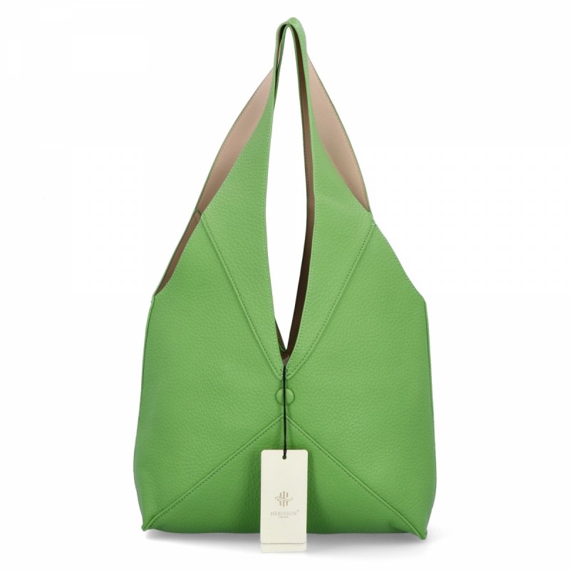 Torebka Damska Shopper Bag z Kosmetyczką firmy Herisson Zielona