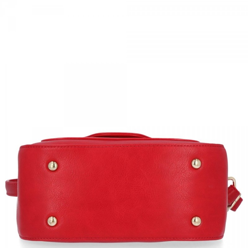 BEE BAG Torebka Damska Listonoszka Valentina Czerwona