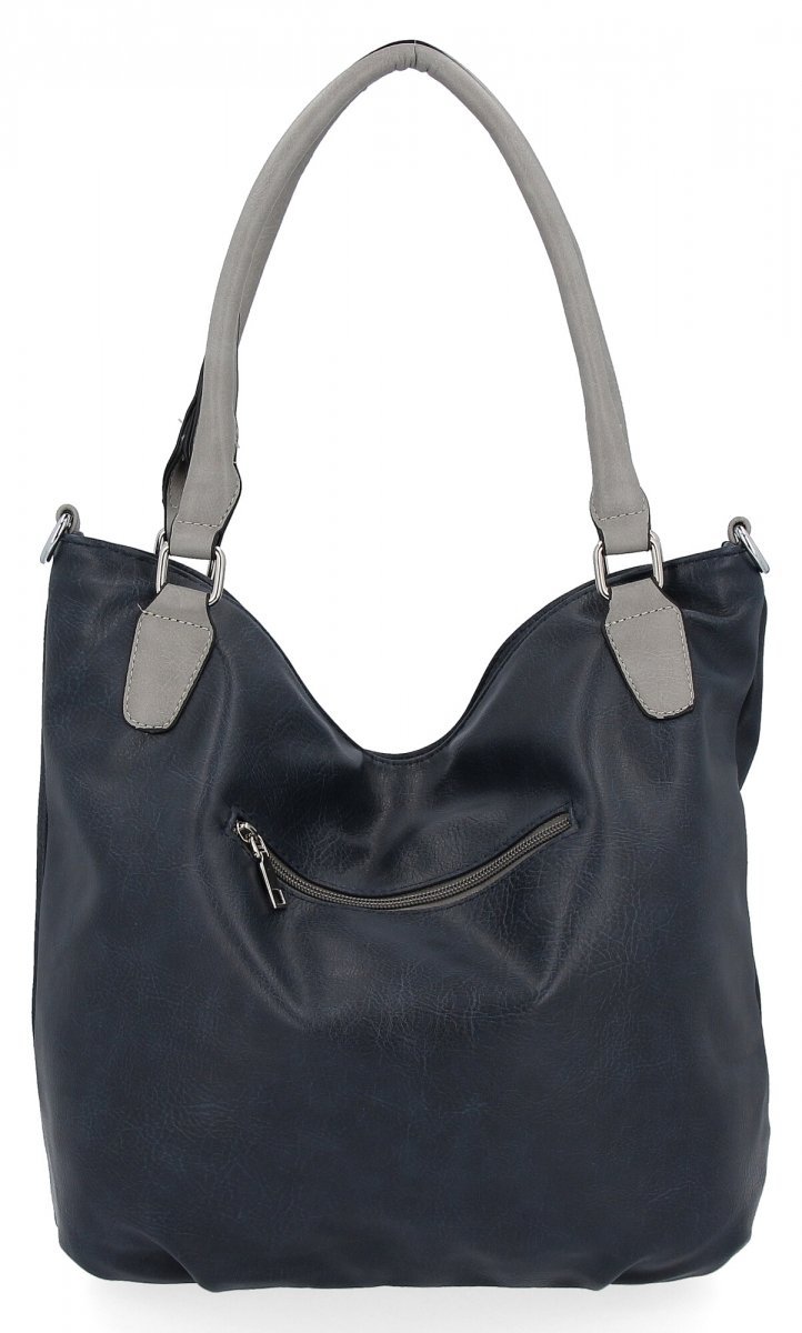 Torebka Damska Shopper Bag XL firmy Hernan Granatowa