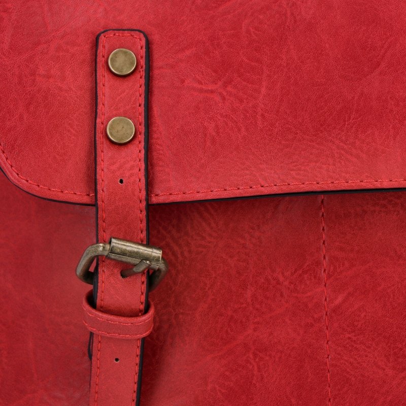 Plecak Damski XL Vintage firmy Hernan Czerwony