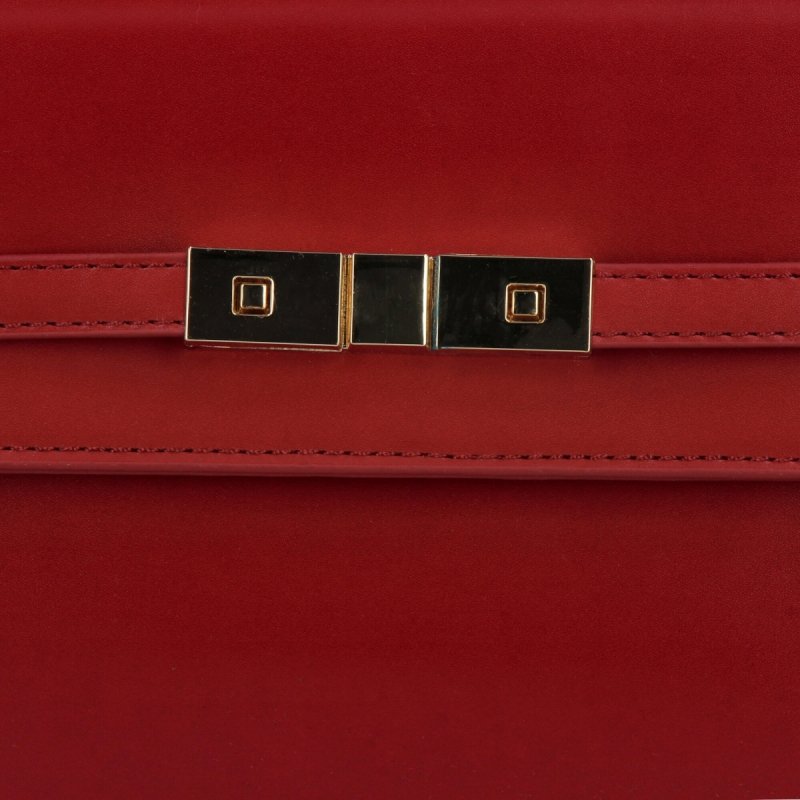 Elegancka Torebka Damska Listonoszka firmy Herisson Czerwona