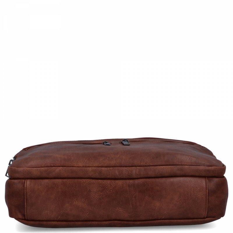 Torebka Aktówka Damska A4 firmy Herisson Ciemno Brązowa