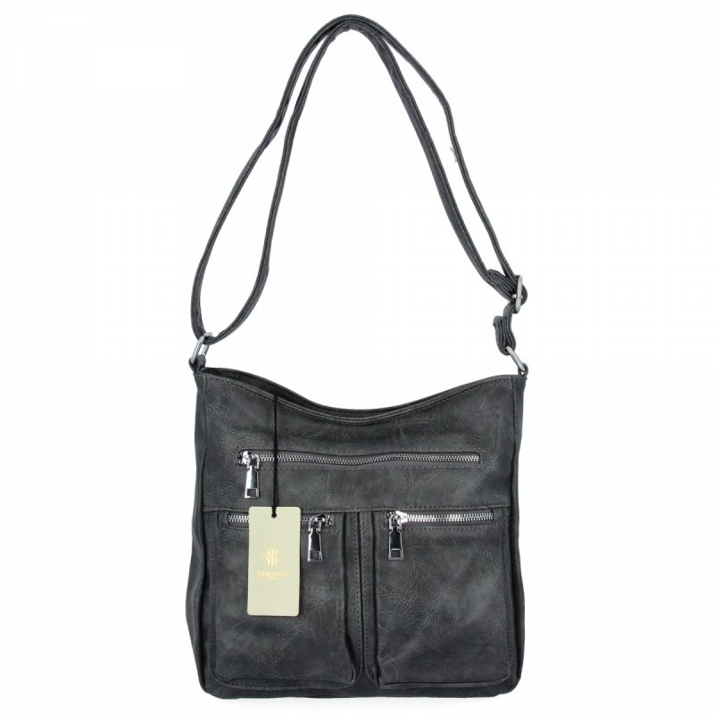 Miejska Torebka Damska Listonoszka firmy Herisson Szara