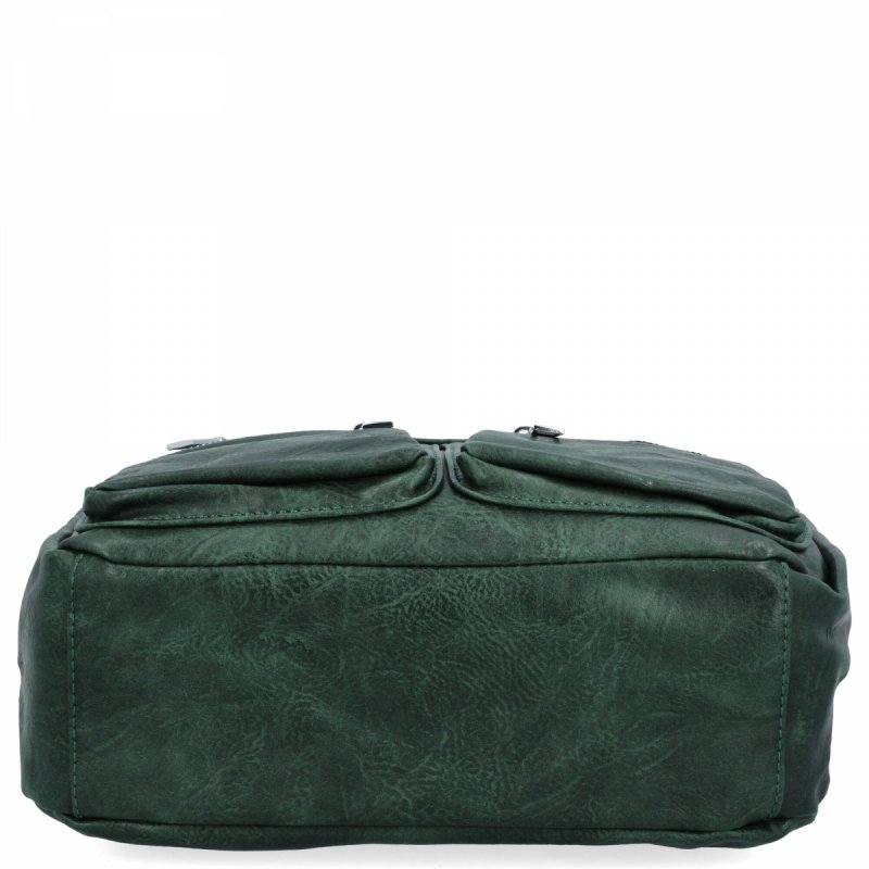 Miejska Torebka Damska Listonoszka firmy Herisson Butelkowa Zieleń