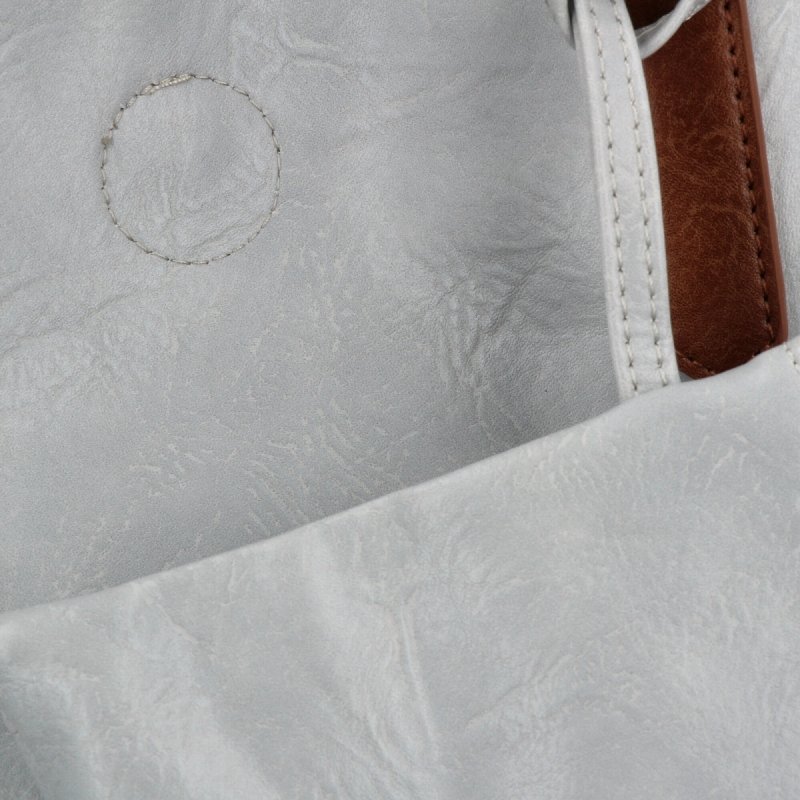 Torebka Damska Shopper Bag XXL firmy Herisson Jasno Szara