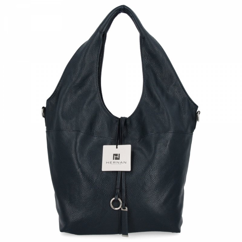 Torebka Damska Na Co Dzień Shopper Bag firmy Hernan Granatowa