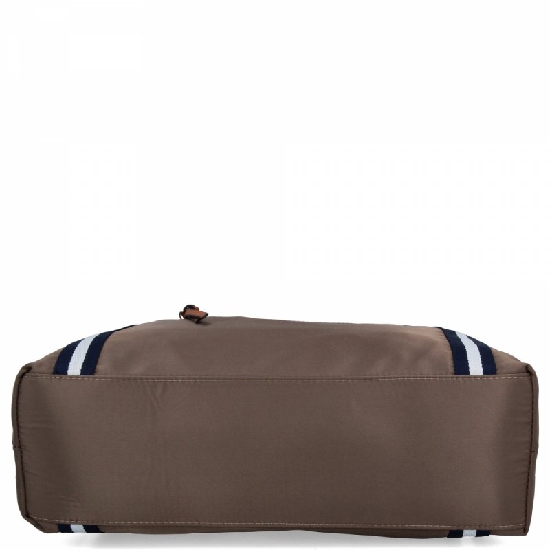 Torebka Damska typu Shopper Bag firmy Hernan Ciemno Ziemista