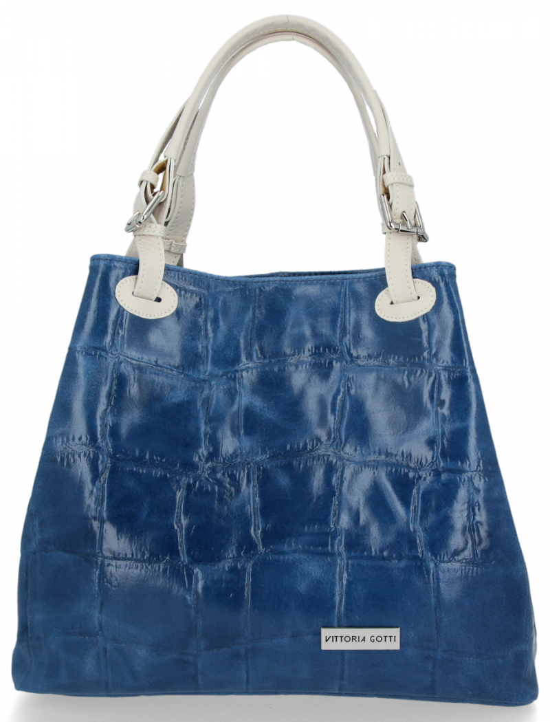 Torebka Skórzana Shopper Bag VITTORIA GOTTI Jeans
