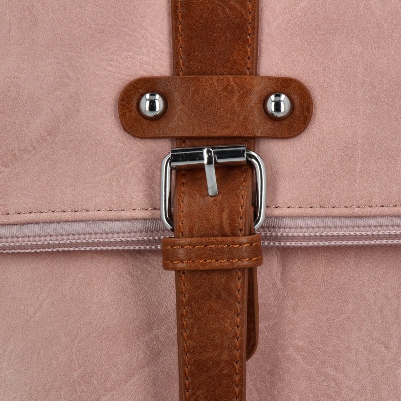 Plecak Damski Vintage firmy Herisson Pudrowy Róż