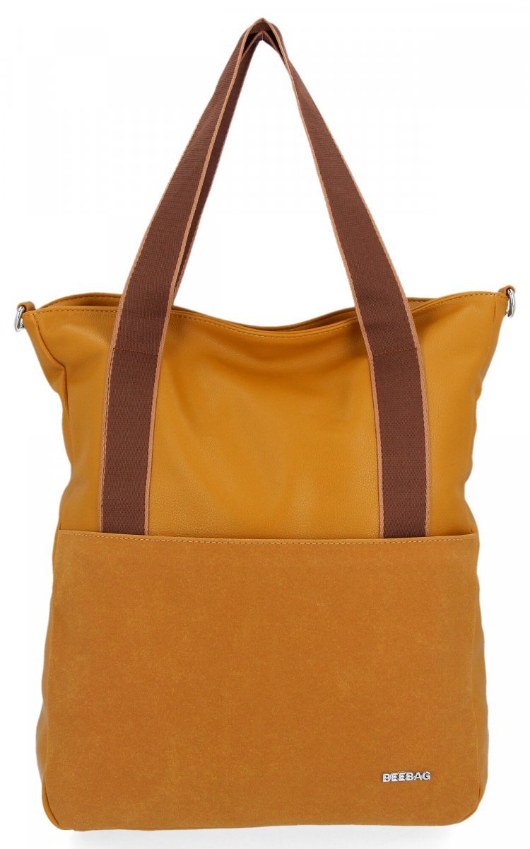 Uniwersalne Torebki Damskie Shopper Bag firmy Bee Bag Żółta