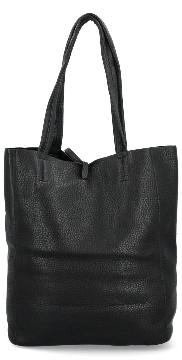 Torebka Damska typu Shopper Bag z Kosmetyczką firmy Herisson Czarna