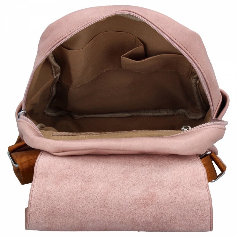 Plecak Damski w Stylu Vintage firmy Herisson Pudrowy Róż