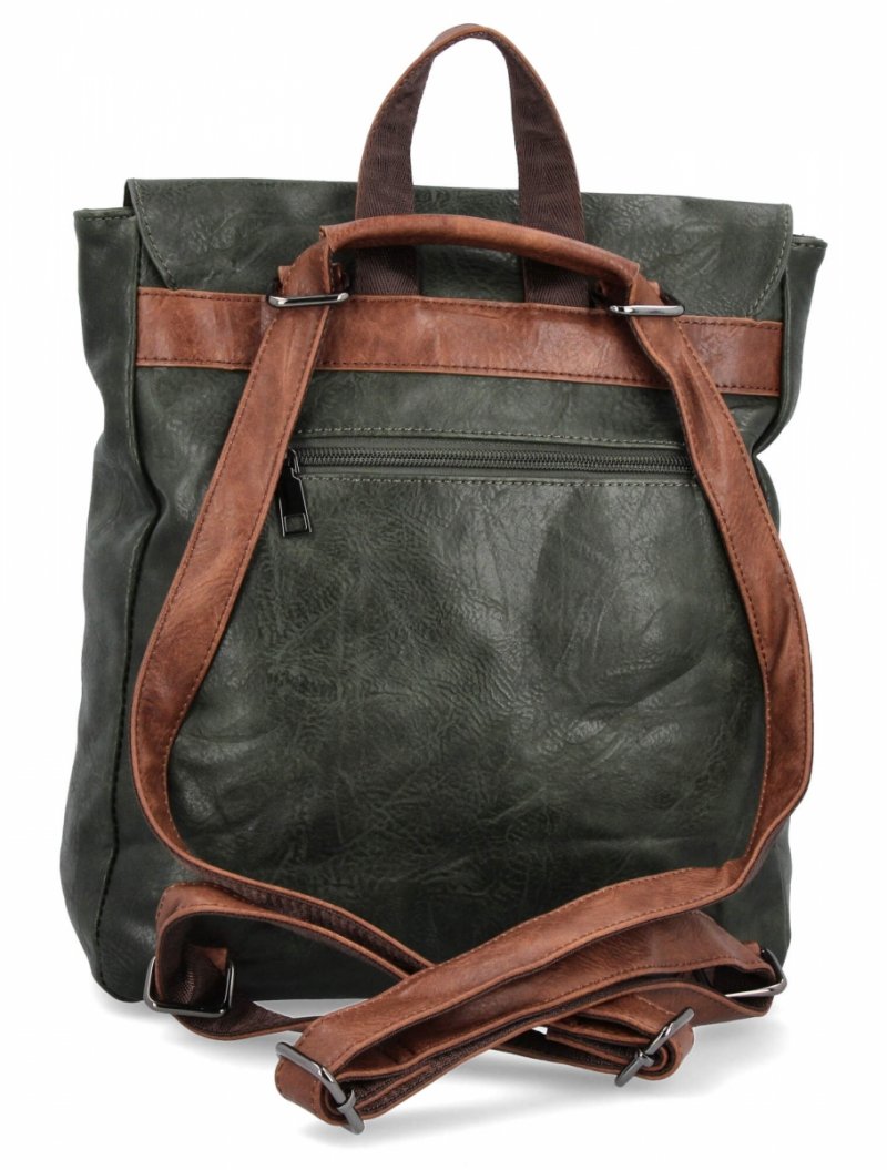 Modny Plecak Damski Vintage firmy Herisson Zielony