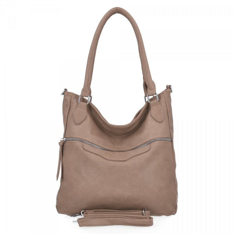 Uniwersalna Torba Shopper Bag XL firmy Herisson Ciemno Beżowa