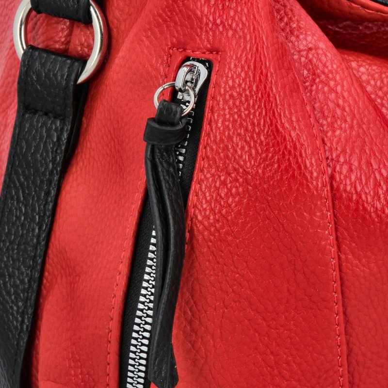 Miejska Torebka Damska firmy Hernan HB0187 Czerwona/Czarna