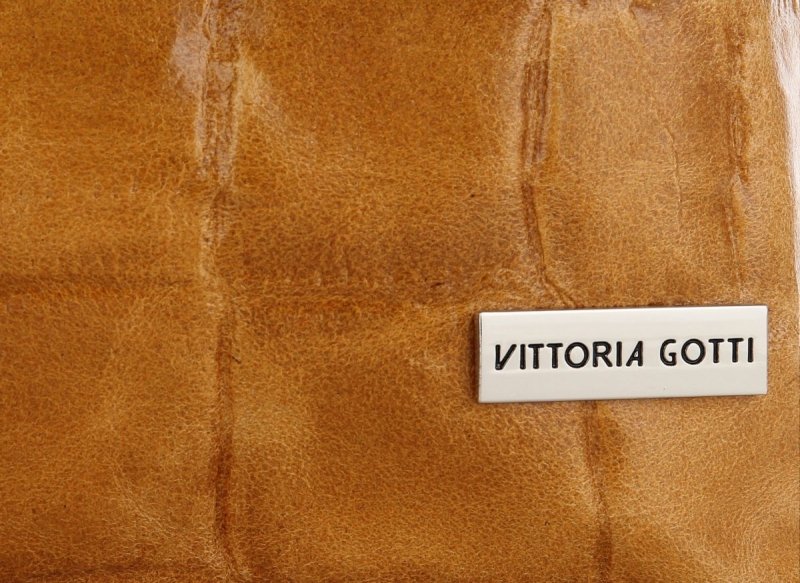 Torebka Skórzana Shopper Bag VITTORIA GOTTI Ruda