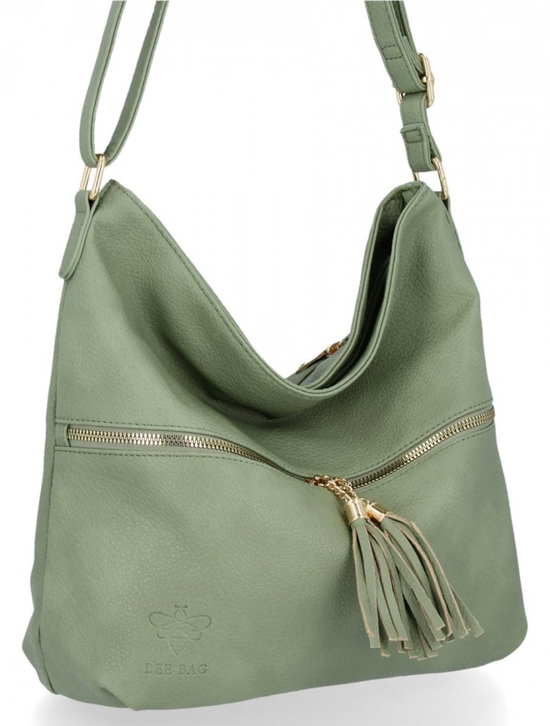 BEE BAG Uniwersalna Torebka Damska Valeria Jasno Zielona