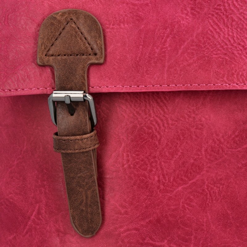 Plecak Damski w Stylu Vintage firmy Herisson  Fuksjowy