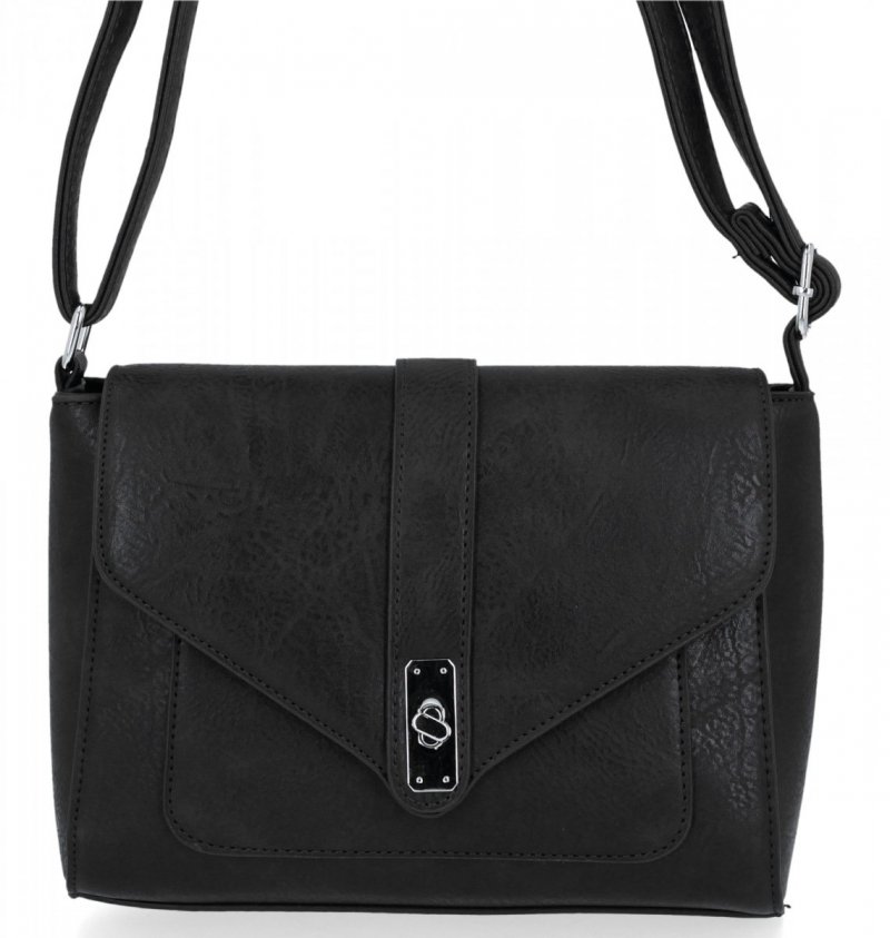 BEE BAG Torebka Damska Listonoszka Maria Czarna