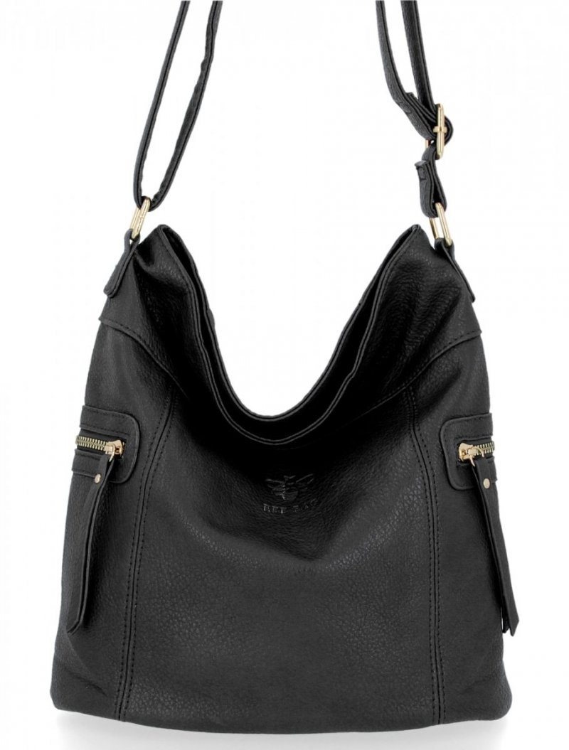 BEE BAG Torebka Damska Listonoszka Ivy Czarna