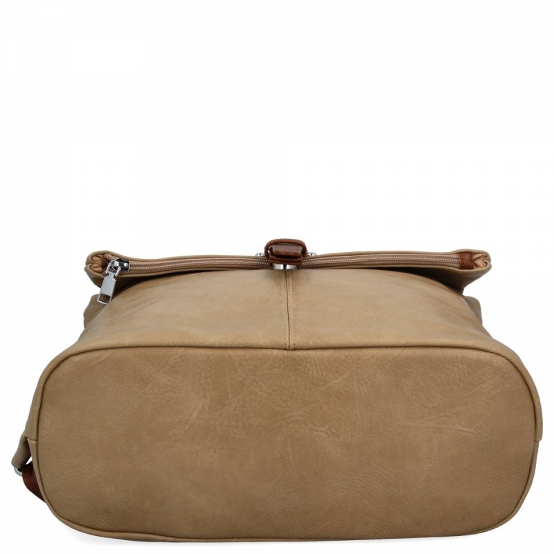 Plecak Damski Vintage firmy Herisson Ciemno Beżowy