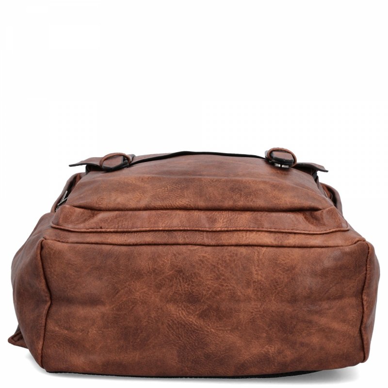Plecak Damski w Stylu Vintage firmy Herisson Brązowy