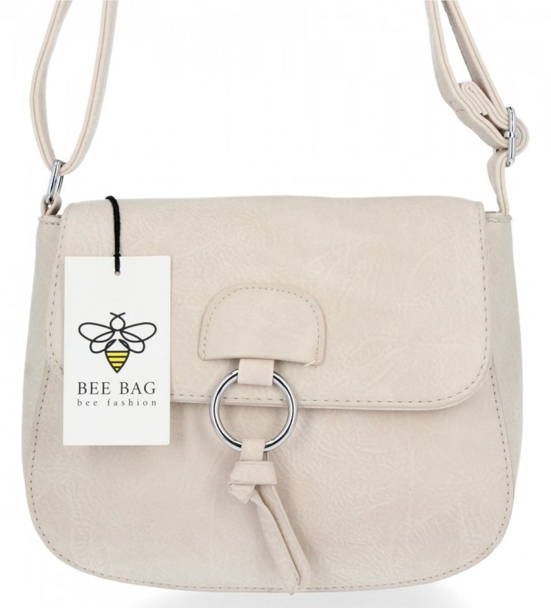 BEE BAG Torebka Damska Listonoszka Elle Beżowa