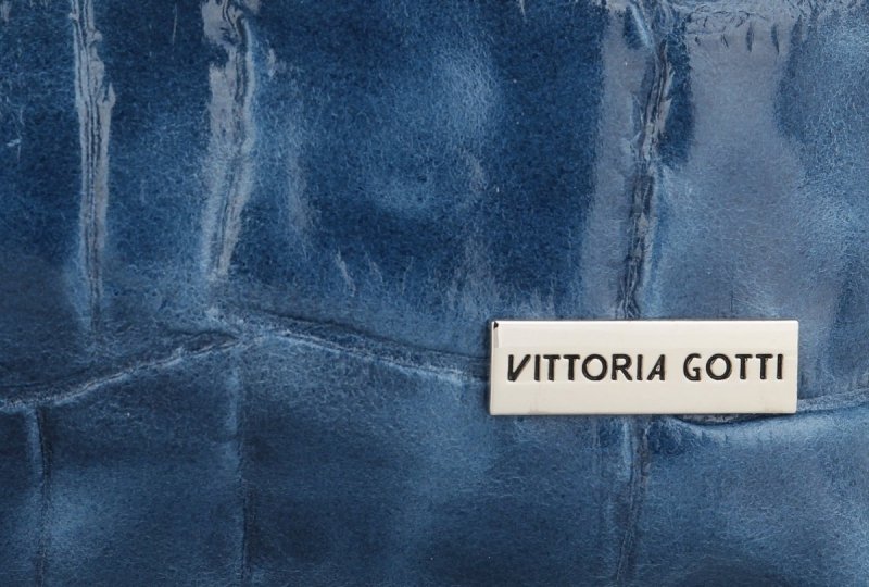 Torebka Skórzana Shopper Bag VITTORIA GOTTI Jeans