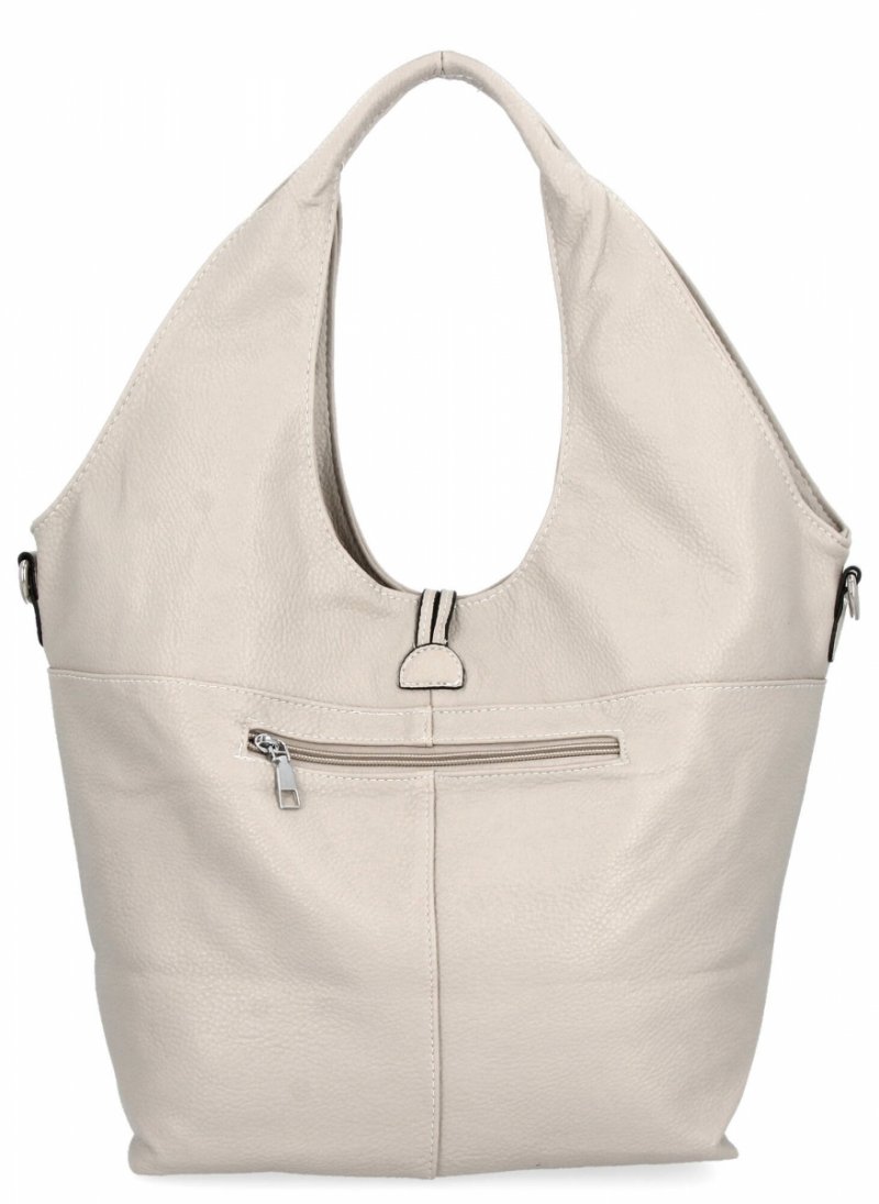 Torebka Damska Na Co Dzień Shopper Bag firmy Hernan Beżowa