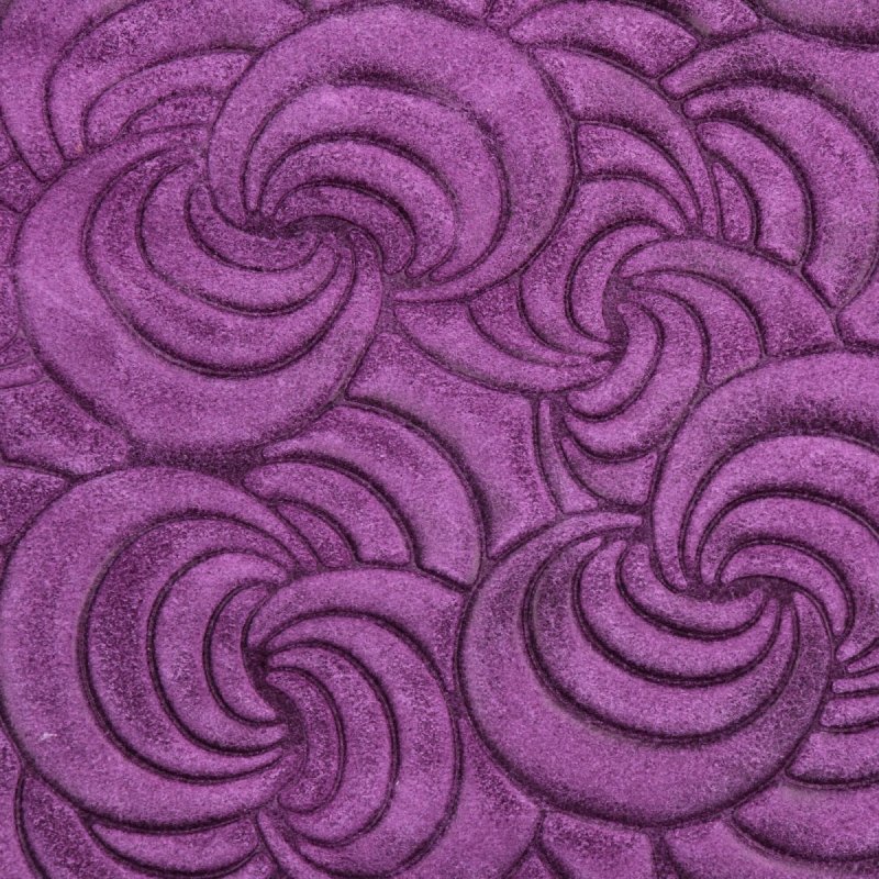 Modna Torebka Skórzana Shopper Bag Ciemno Fioletowa