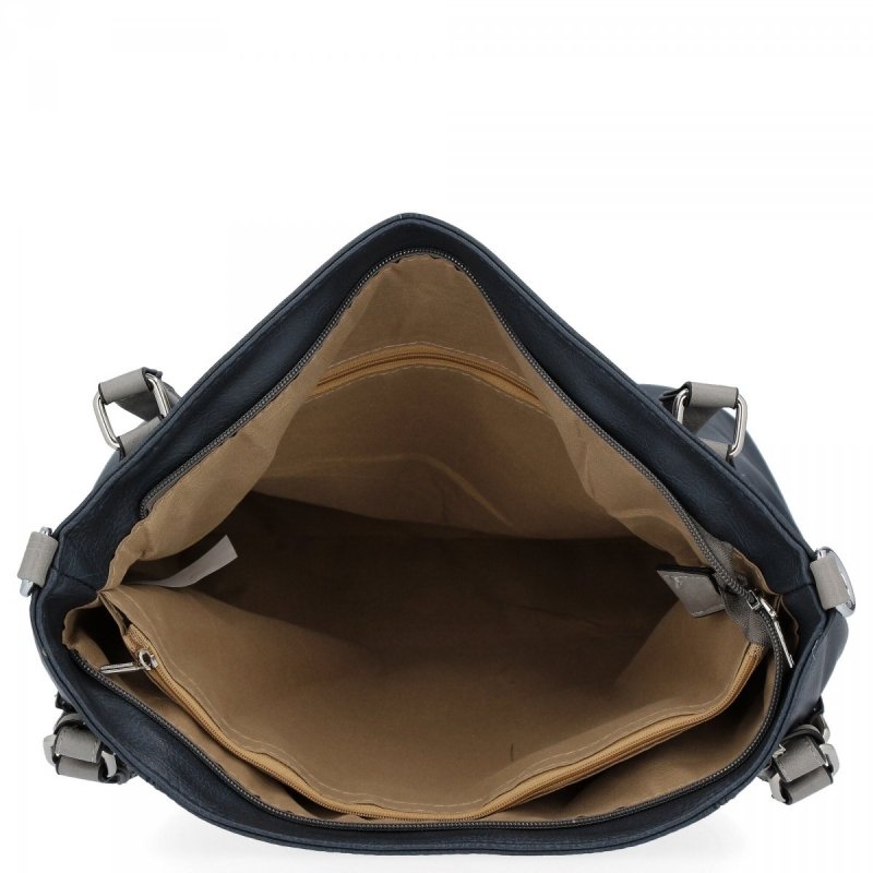 Torebka Damska Shopper Bag XL firmy Hernan Granatowa