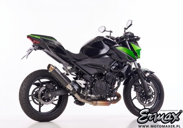Sportowy wydech SHARK SRC4 CARBON slip-on końcówka Kawasaki Z400 / Ninja 400 2022 - 2024 E5